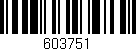 Código de barras (EAN, GTIN, SKU, ISBN): '603751'