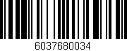 Código de barras (EAN, GTIN, SKU, ISBN): '6037680034'