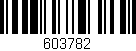 Código de barras (EAN, GTIN, SKU, ISBN): '603782'