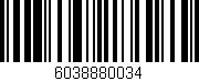 Código de barras (EAN, GTIN, SKU, ISBN): '6038880034'