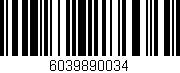 Código de barras (EAN, GTIN, SKU, ISBN): '6039890034'