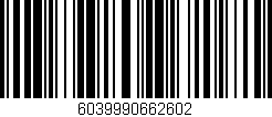 Código de barras (EAN, GTIN, SKU, ISBN): '6039990662602'