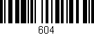 Código de barras (EAN, GTIN, SKU, ISBN): '604'