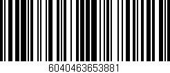 Código de barras (EAN, GTIN, SKU, ISBN): '6040463653881'