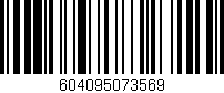 Código de barras (EAN, GTIN, SKU, ISBN): '604095073569'