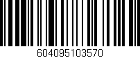 Código de barras (EAN, GTIN, SKU, ISBN): '604095103570'