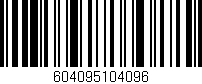 Código de barras (EAN, GTIN, SKU, ISBN): '604095104096'