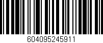 Código de barras (EAN, GTIN, SKU, ISBN): '604095245911'