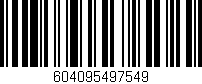 Código de barras (EAN, GTIN, SKU, ISBN): '604095497549'