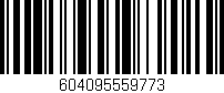 Código de barras (EAN, GTIN, SKU, ISBN): '604095559773'