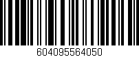 Código de barras (EAN, GTIN, SKU, ISBN): '604095564050'