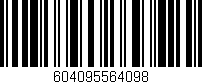 Código de barras (EAN, GTIN, SKU, ISBN): '604095564098'