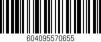 Código de barras (EAN, GTIN, SKU, ISBN): '604095570655'