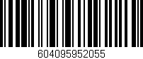 Código de barras (EAN, GTIN, SKU, ISBN): '604095952055'
