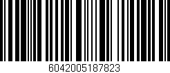 Código de barras (EAN, GTIN, SKU, ISBN): '6042005187823'