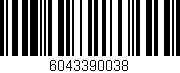 Código de barras (EAN, GTIN, SKU, ISBN): '6043390038'