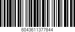 Código de barras (EAN, GTIN, SKU, ISBN): '6043611377844'