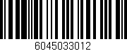 Código de barras (EAN, GTIN, SKU, ISBN): '6045033012'