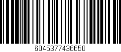 Código de barras (EAN, GTIN, SKU, ISBN): '6045377436650'
