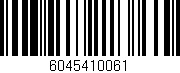 Código de barras (EAN, GTIN, SKU, ISBN): '6045410061'