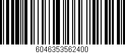 Código de barras (EAN, GTIN, SKU, ISBN): '6046353562400'