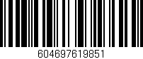 Código de barras (EAN, GTIN, SKU, ISBN): '604697619851'
