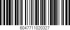Código de barras (EAN, GTIN, SKU, ISBN): '6047711020327'