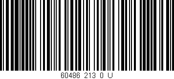 Código de barras (EAN, GTIN, SKU, ISBN): '60486_213_0_U'