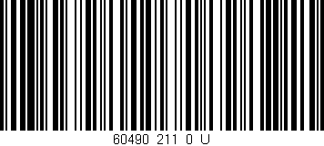 Código de barras (EAN, GTIN, SKU, ISBN): '60490_211_0_U'