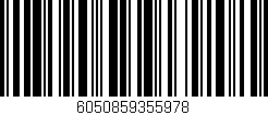 Código de barras (EAN, GTIN, SKU, ISBN): '6050859355978'