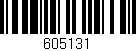Código de barras (EAN, GTIN, SKU, ISBN): '605131'