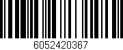 Código de barras (EAN, GTIN, SKU, ISBN): '6052420367'