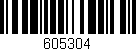 Código de barras (EAN, GTIN, SKU, ISBN): '605304'