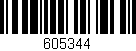 Código de barras (EAN, GTIN, SKU, ISBN): '605344'