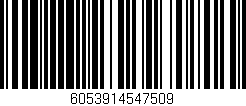 Código de barras (EAN, GTIN, SKU, ISBN): '6053914547509'
