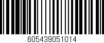 Código de barras (EAN, GTIN, SKU, ISBN): '605439051014'