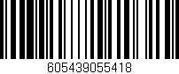 Código de barras (EAN, GTIN, SKU, ISBN): '605439055418'