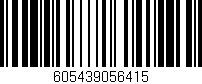 Código de barras (EAN, GTIN, SKU, ISBN): '605439056415'