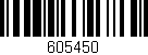Código de barras (EAN, GTIN, SKU, ISBN): '605450'
