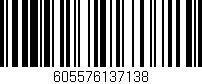 Código de barras (EAN, GTIN, SKU, ISBN): '605576137138'