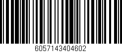 Código de barras (EAN, GTIN, SKU, ISBN): '6057143404602'