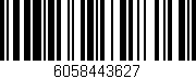 Código de barras (EAN, GTIN, SKU, ISBN): '6058443627'