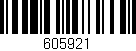 Código de barras (EAN, GTIN, SKU, ISBN): '605921'