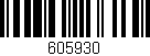 Código de barras (EAN, GTIN, SKU, ISBN): '605930'