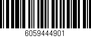 Código de barras (EAN, GTIN, SKU, ISBN): '6059444901'