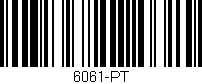 Código de barras (EAN, GTIN, SKU, ISBN): '6061-PT'