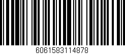 Código de barras (EAN, GTIN, SKU, ISBN): '6061583114878'