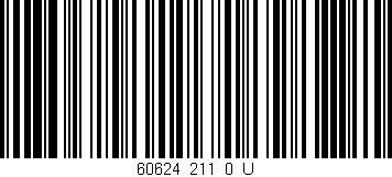 Código de barras (EAN, GTIN, SKU, ISBN): '60624_211_0_U'
