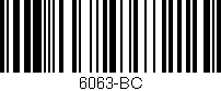 Código de barras (EAN, GTIN, SKU, ISBN): '6063-BC'
