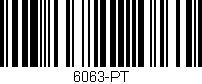 Código de barras (EAN, GTIN, SKU, ISBN): '6063-PT'
